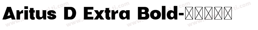 Aritus D Extra Bold字体转换